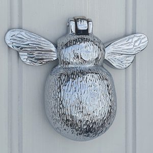 Solid Brass Chrome Bumble Bee Door Knocker