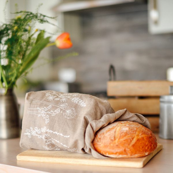 Linen bread bag Natural